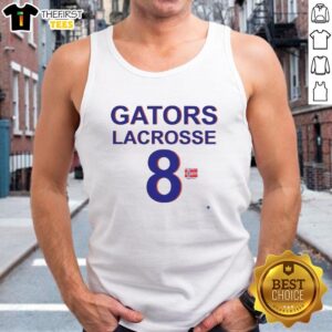 Premium Gators Lacrosse 8 Libbllc tank top featuring bold graphics, perfect for athletes and fans of lacrosse.