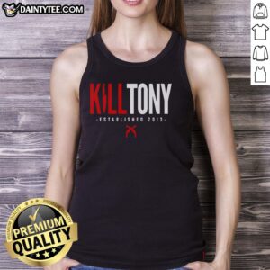 Stylish Hot Kill Tony Established 2026 tank top featuring bold graphics for fans of the popular comedy podcast.