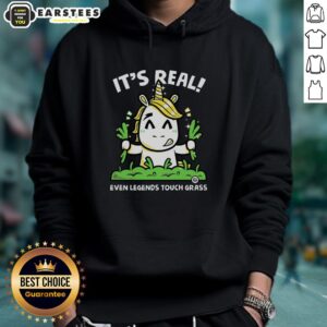 Good Even Legends Touch Grass Hoodie in vibrant colors, showcasing its unique design and comfortable fit for casual wear.