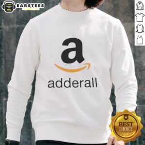 Good Adderall Logo Parody Sweatshirt featuring a playful take on the iconic logo in vibrant colors.