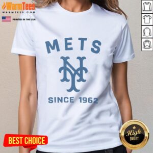 Premium New York Mets Cooperstown Duster Ladies Tee featuring stylish design and vibrant team colors.