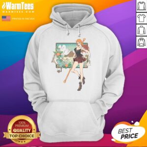 Awesome Nami One Piece Cat Burglar anime hoodie featuring vibrant design and cozy fit for anime fans.