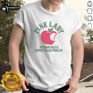 Premium Pink Lady Apple T-Shirt featuring vibrant design, perfect for fans in Stoneville, West Australia.
