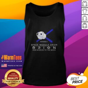 Awesome Artemis II space module Orion tank top design for the 2026 mission to the Moon, showcasing NASA's lunar exploration.