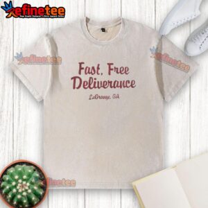 Top Fast Free Deliverance Washed T-Shirt in soft cotton, featuring a relaxed fit and stylish faded design for casual wear.