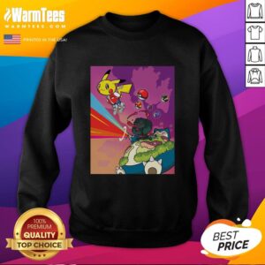 Official Pikachu Kanye Graduation Mashup Parody Sweatshirt featuring vibrant graphics and playful design.