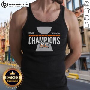 Alt Text: Kansas City Mavericks 2026 Brabham Cup Champions trophy tank top showcasing team pride and celebration.