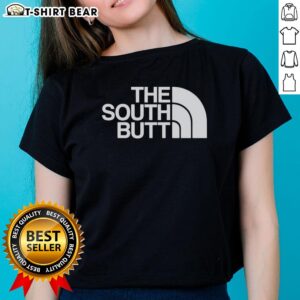 Awesome The South Butt Logo Ladies Tee featuring a stylish design perfect for casual wear and southern pride.