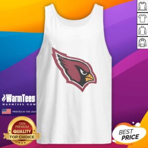 Stylish Top Arizona Cardinals Rivet Logo Tank Top featuring the team's iconic logo, perfect for game day or casual wear.