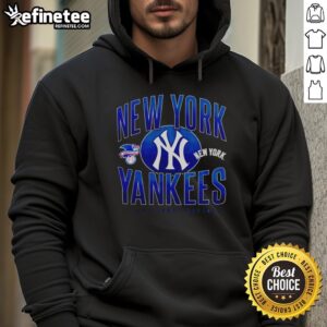 Official New York Yankees throwback black boxy hoodie featuring vintage logo design and comfortable fit.