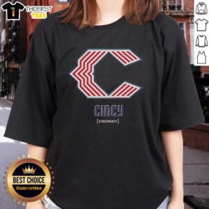 Nice 2026 City Connect X Cincinnati Reds logo ladies tee featuring a stylish design for baseball fans.