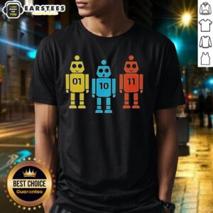 Official Christian Hubicki Robot T-Shirt featuring unique design, perfect for fans of robotics and AI enthusiasts.