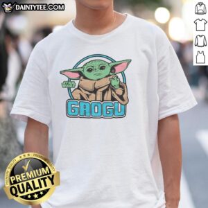Official The Mandalorian Grogu T-Shirt featuring a vibrant design of Grogu from Star Wars, perfect for fans.