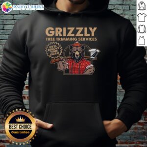 Top Vintage Retro Grizzly Tree Trimming Services hoodie design featuring tree graphics and bold lettering for limb removal.