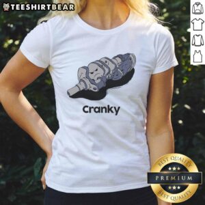 Funny Mr. Cranky VI Ladies Tee featuring a humorous graphic and vibrant colors, perfect for casual wear.