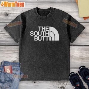 Good The South Butt logo on a washed t-shirt, showcasing a casual style perfect for everyday wear.