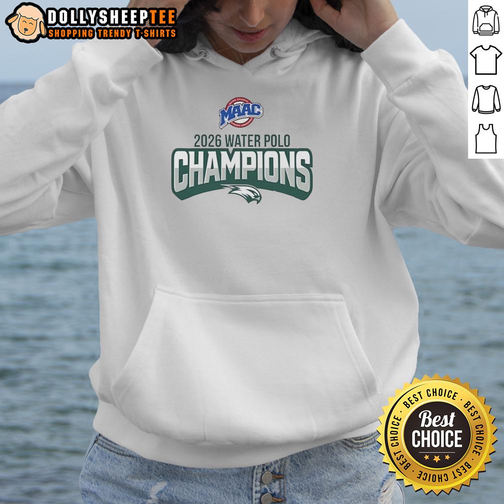 Official Wagner Seahawks Maac Metro Atlantic Athletic Conference 2026 Water Polo Champions Hoodie