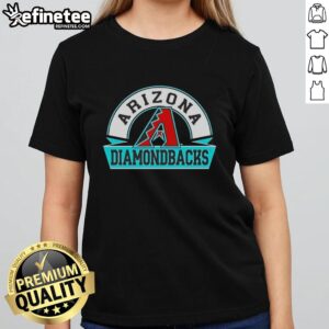 Top Arizona Diamondbacks Phase Banner Arch Ladies Tee featuring vibrant team colors and stylish design for fans.