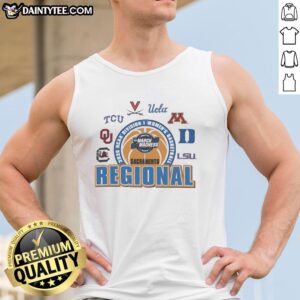 Original NCAA Division I Women's Basketball Sacramento Regional 2026 tank top featuring vibrant team colors and logo.