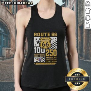 Awesome Baltimore Ravens Route 66 tank top for 100th and 250th anniversaries, celebrating 1926-2026.