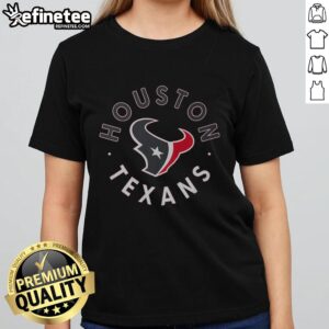 Nice Houston Texans Circle Ladies Tee featuring team logo and stylish design for female fans of the NFL.