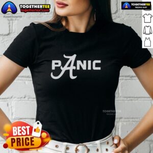 Awesome Alabama Crimson Tide Panic Ladies Tee in vibrant colors, perfect for showing team spirit at games and events.