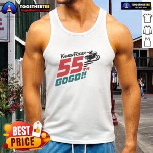Top Kamen Rider 55th Gogo Biker tank top featuring vibrant graphics and a stylish design for fans of the series.