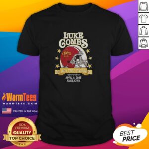 Nice Luke Combs X Iowa State Cyclones 2026 T-Shirt featuring team colors and graphic design for fans.