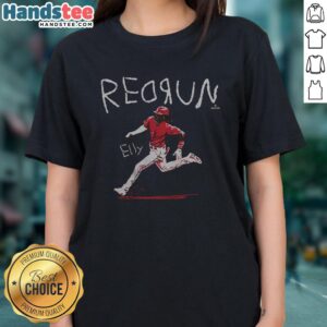 Official Redrun Elly De La Cruz Ladies Tee featuring vibrant design and comfortable fit for fans and fashion lovers.