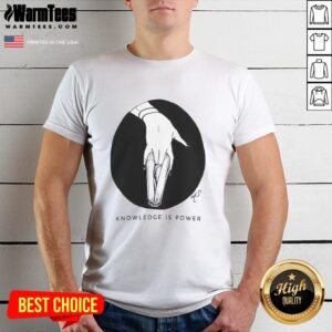 Nice Knowledge Is Power T-Shirt featuring a bold graphic design, perfect for inspiring learning and empowerment.