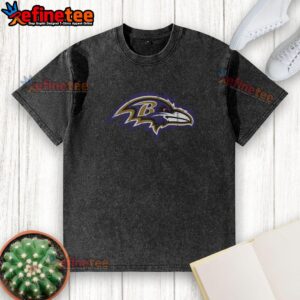 Top Baltimore Ravens Rivet Logo Washed T-Shirt featuring a vintage design and soft fabric, perfect for fans.