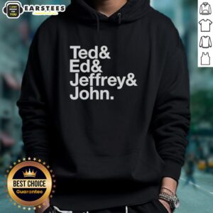 Good Ted Ed and Jeffrey John hoodie featuring a stylish design, perfect for casual wear and fan apparel.