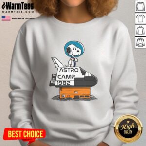 Cute Astro Camp 1982 Snoopy T-Shirt - Image 5