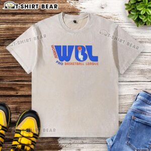 Nice Women's Pro Basketball League washed t-shirt featuring vibrant colors and comfortable fit, perfect for fans.