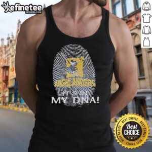 Highlanders Rugby Club 2026 tank top featuring 'It's In My DNA' fingerprint design, perfect for fans and supporters.
