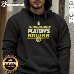 Good Boston Bruins NHL 2026 Stanley Cup Playoffs hoodie featuring team logo and vibrant colors for fans.