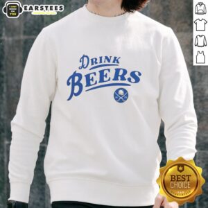 Buffalo Sabres hockey fans enjoy drinks in stylish curved sweatshirt, perfect for game day in 2026.