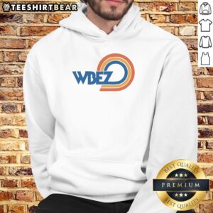 Awesome WBEZ Rainbow Vintage Logo Hoodie featuring a colorful design on a cozy sweatshirt for stylish casual wear.