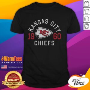 Awesome Kansas City Chiefs Heritage Print T-Shirt featuring bold team colors and iconic logo for fans and collectors.