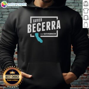 Alt Text: Nice Xavier Becerra for Governor 2026 hoodie featuring a bold graphic design and vibrant colors.