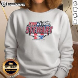 Awesome Nitromall Tony Stewart Smoke Americana sweatshirt featuring vibrant graphics and a comfortable fit.