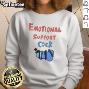Top Emotional Support Cock T-Shirt - Image 4