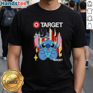 Nice Stitch Like Target USA Flag T-Shirt featuring a vibrant American flag design for patriotic fashion lovers.