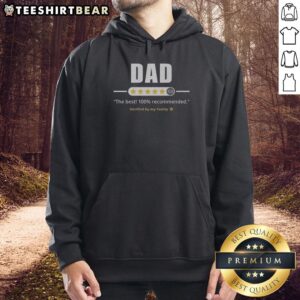 Alt Text: Funny Five Stars Dad Hoodie featuring a humorous design perfect for gift-giving to dads who love a laugh.