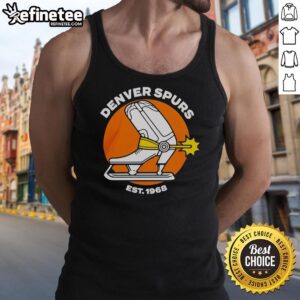 Original Denver Spurs Est 1968 Tank Top featuring classic team logo in vibrant colors for fans and collectors.