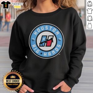 Alt Text: Houston Rig Hands sweatshirt featuring the BIG3 logo, perfect for basketball fans and team supporters.