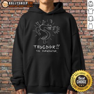 Top Homestar Runner classic Trogdor hoodie featuring vibrant design and iconic dragon graphics, perfect for fans.