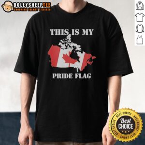 Original This Is My Pride Flag Canada Flag Retro T-Shirt showcasing vibrant colors and a unique design for pride celebrations.