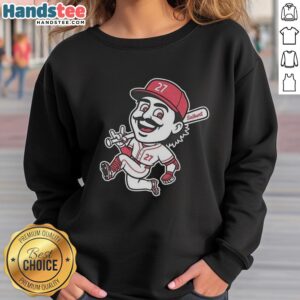 Nice Salbert Sal Stewart Cincinnati Reds sweatshirt featuring team logo and vibrant colors, perfect for fans.