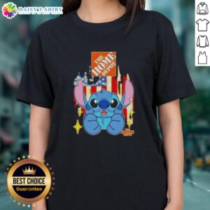 Good Stitch Like The Home Depot USA Flag Ladies Tee featuring a patriotic design and comfortable fit for casual wear.